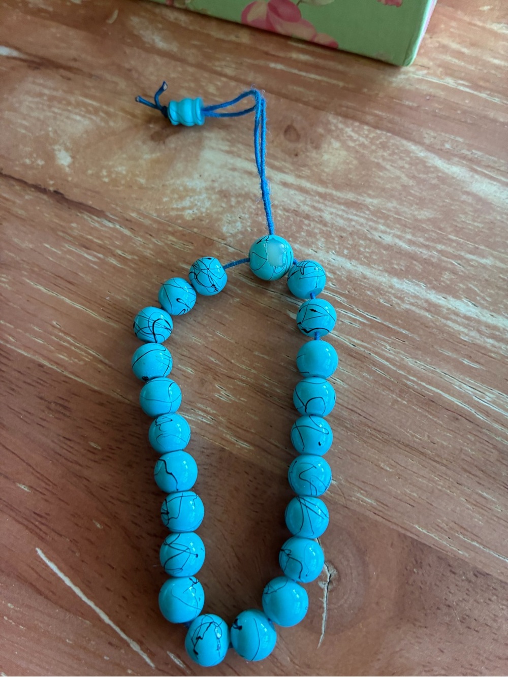 Turquoise Beaded Bracelet - Vibrant Blue Beads